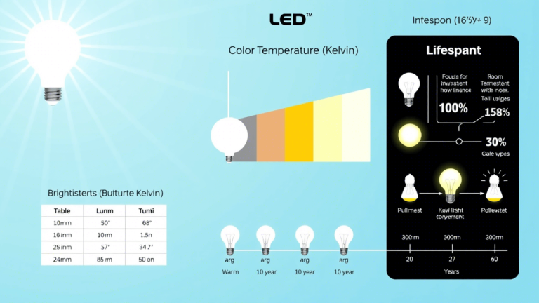 An AI generated image of a light bulb information