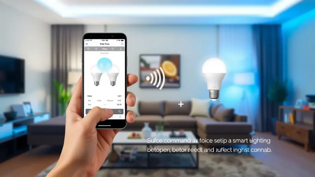 A smart home control app. This is an example of Google Home smart bulb control app.